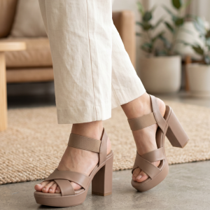 صندل ستاتي ابيض جلد