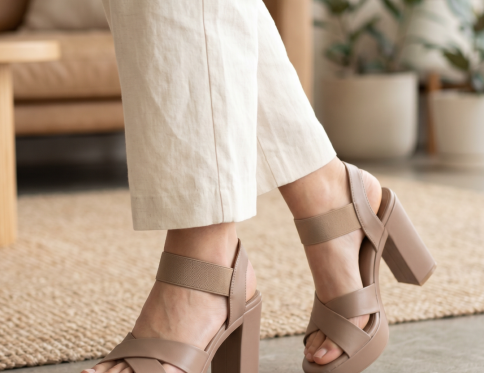 صندل ستاتي ابيض جلد