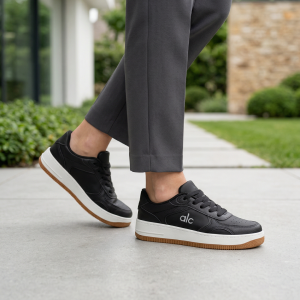 بوط ستاتي اسود جلد