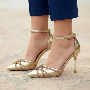 حذاء ستاتي ابيض جلد