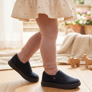 حذاء ولادي اسود جلد