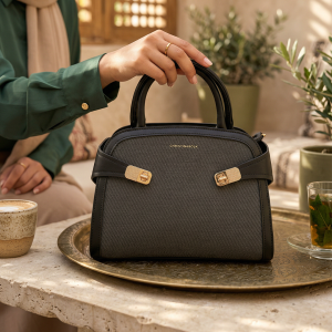 شنطة ستاتي اسود جلد