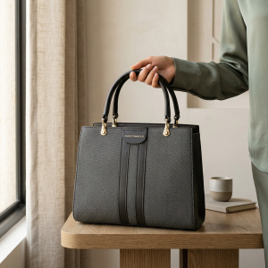 شنطة ستاتي اسود جلد