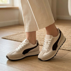 بوط ستاتي ابيض جلد