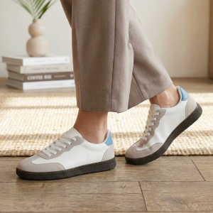 بوط ستاتي ابيض جلد