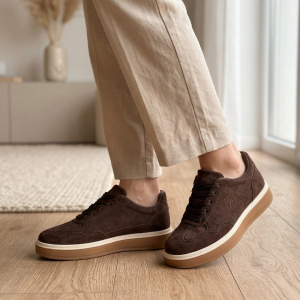 بوط ستاتي اسود جلد