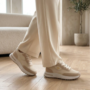 بوط ستاتي ابيض جلد