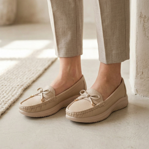 حذاء كاجوال اسود جلد