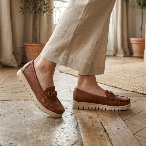 حذاء كاجوال اسود جلد