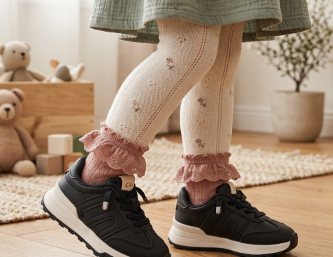 بوط ولادي اسود جلد